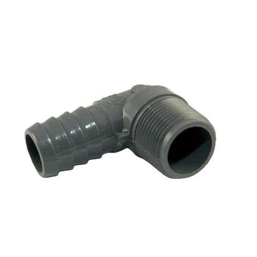 PVC Insert Elbow MPT x Hose