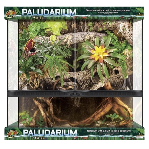 ZooMed Double Door Paludarium with Built-in Nano Aquarium