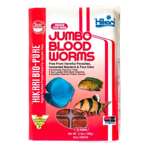 Hikari Frozen Jumbo Blood Worms